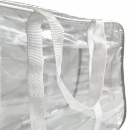 Set geantă de maternitate transparentă cu detalii albe, 3 bucăți (10)